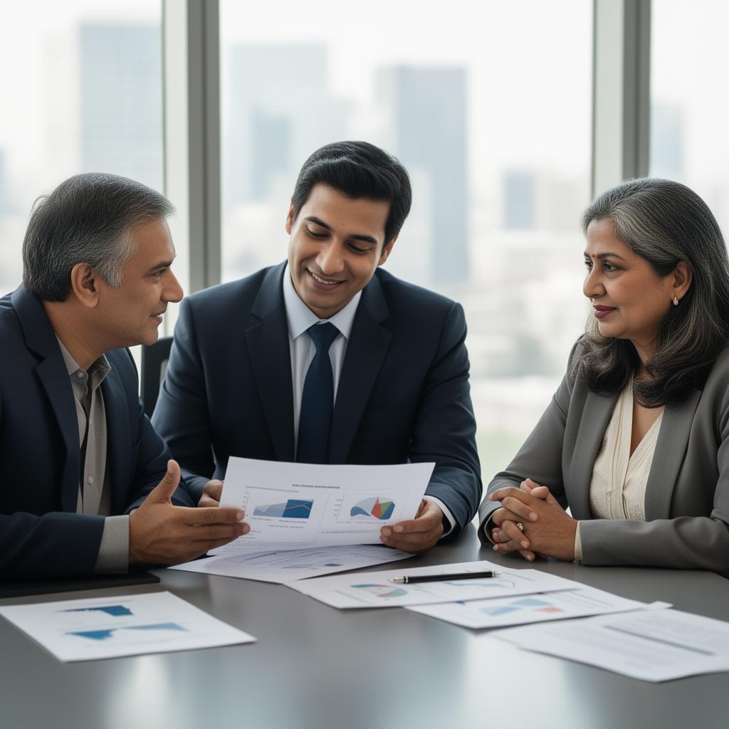 Financial advisor meeting with Indian investors